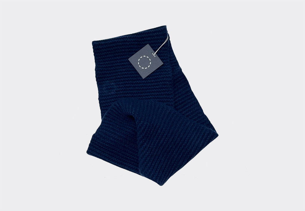 Basket scarf cashmere blend – Colour Naval Jack