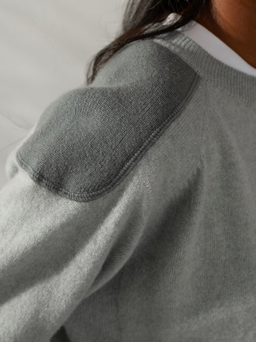 Kernel Cashmere Boyfriend Sweater – Nuage w/ Nuage Patches