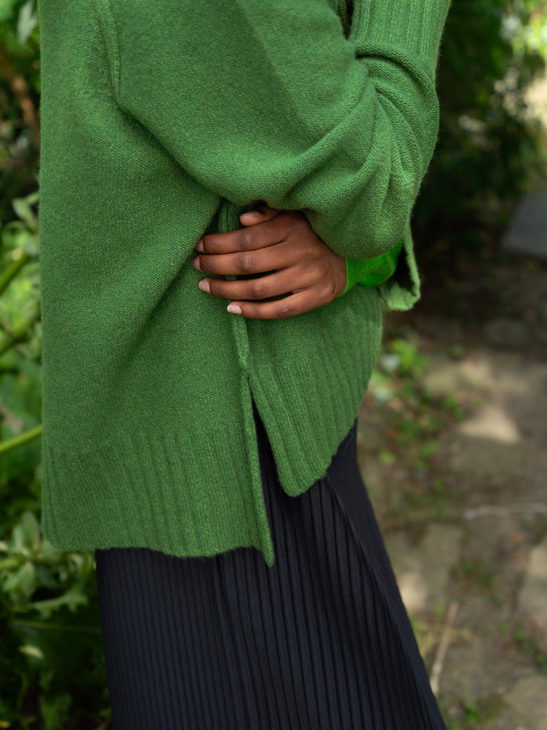 Episode Recycled Cashmere Sweater – Leaf
