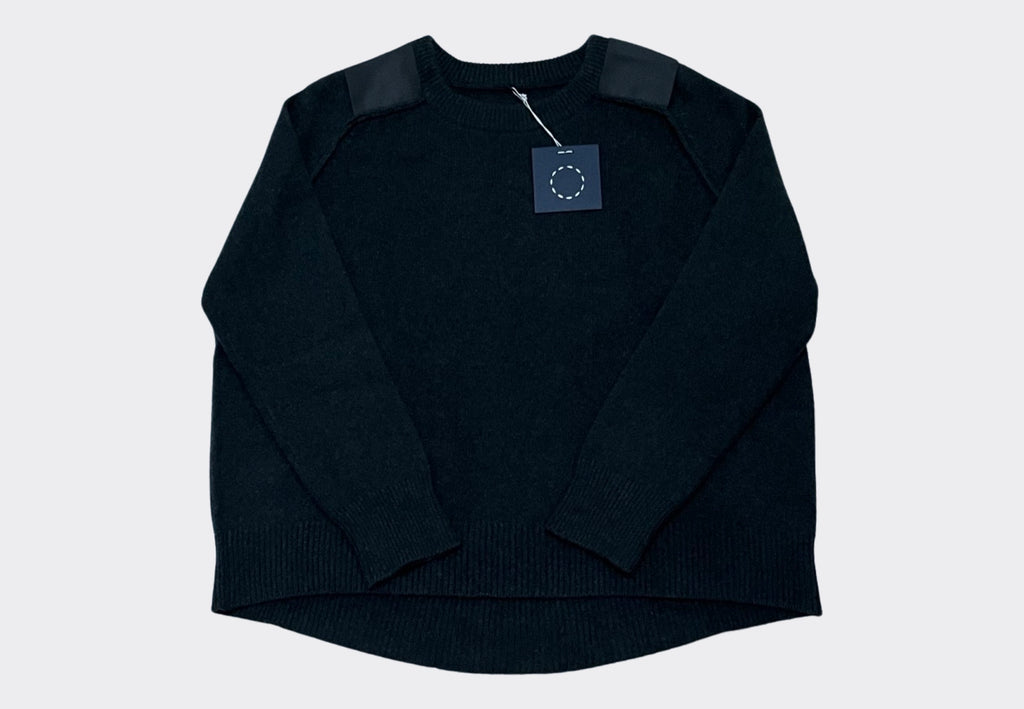 The Clip cashmere sweater – Pintail w/ Dusk Grosgrain